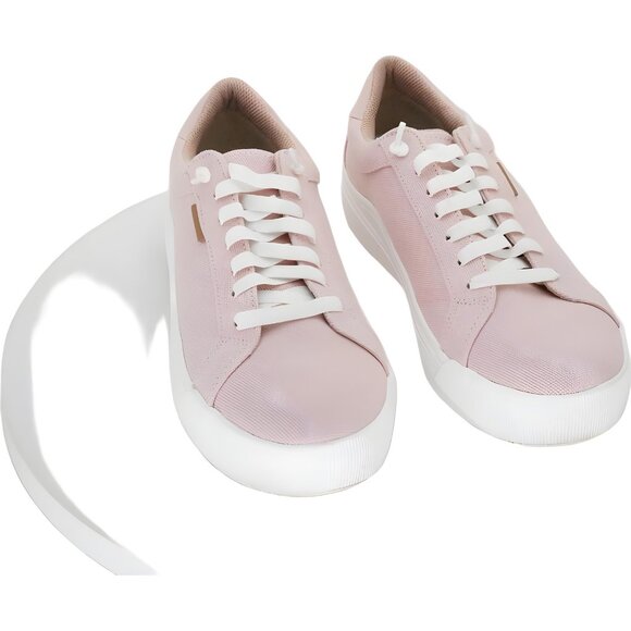Dr. Scholl's Time Off Go Microfiber Lace-Up Sneakers Pink Women US 9.5M EU 40.5 - Picture 1 of 6